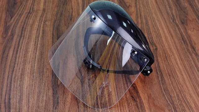 Image of Copkim Safety Face Shield for Grinding and Cutting with 10 Replacement Clear Visor Adjustable Headgear, Lightweight Full Impact Resistant Face Shield Mask for Work Chemical Woodworking Industrial