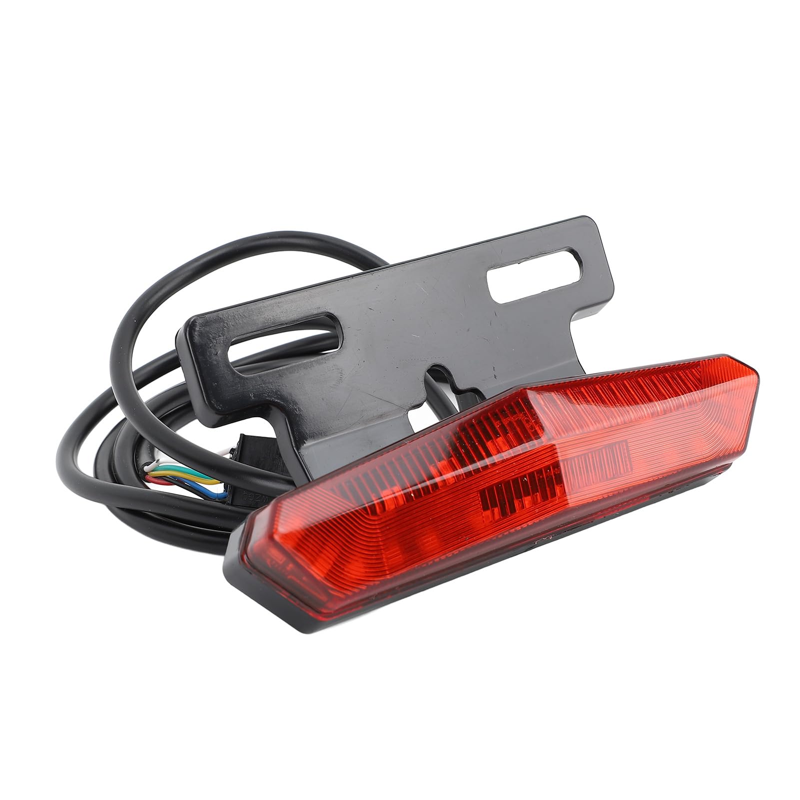 CHICIRIS - Conjunto de luces de bicicleta eléctrica, faro LED y luz trasera con botón de conmutación de bocina, advertencia de freno y intermitente, para bicicleta eléctrica 24 V 36 V 48