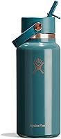 Vista 31 de Hydro Flask - Boca ancha, tapa con popote flexible, color negro (Black), 32 onzas