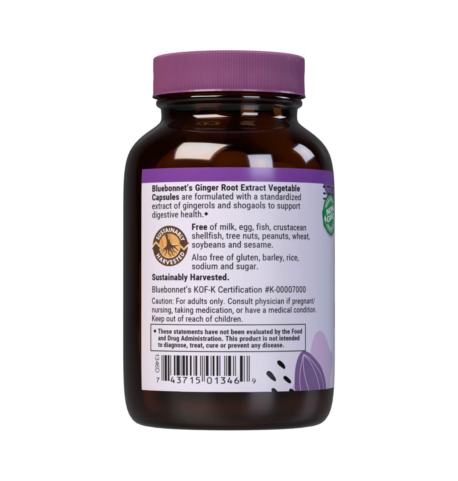 Bluebonnet Ginger Root Extract Supplement, 60 Count — Amazon image 3