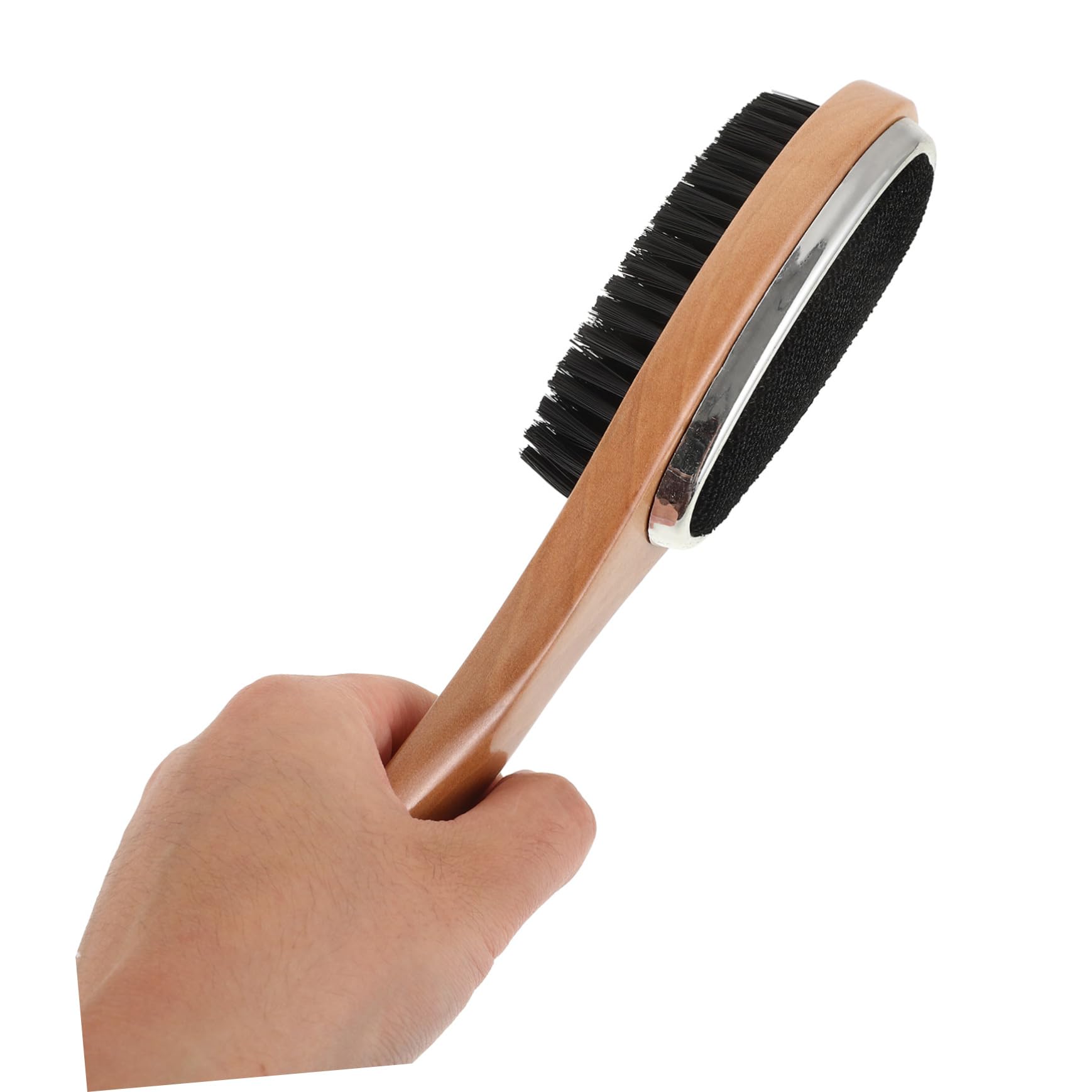 BESTYASH 5 Pezzi In Legno Massello Spazzola Per Scarpe Scarpa Lucidante Spazzola Lunga Scarpa Corno Crine Scarpa Spazzola Boot Brush Sacchetto Di Pulizia Spazzola A Setole Tappeto Pulitore