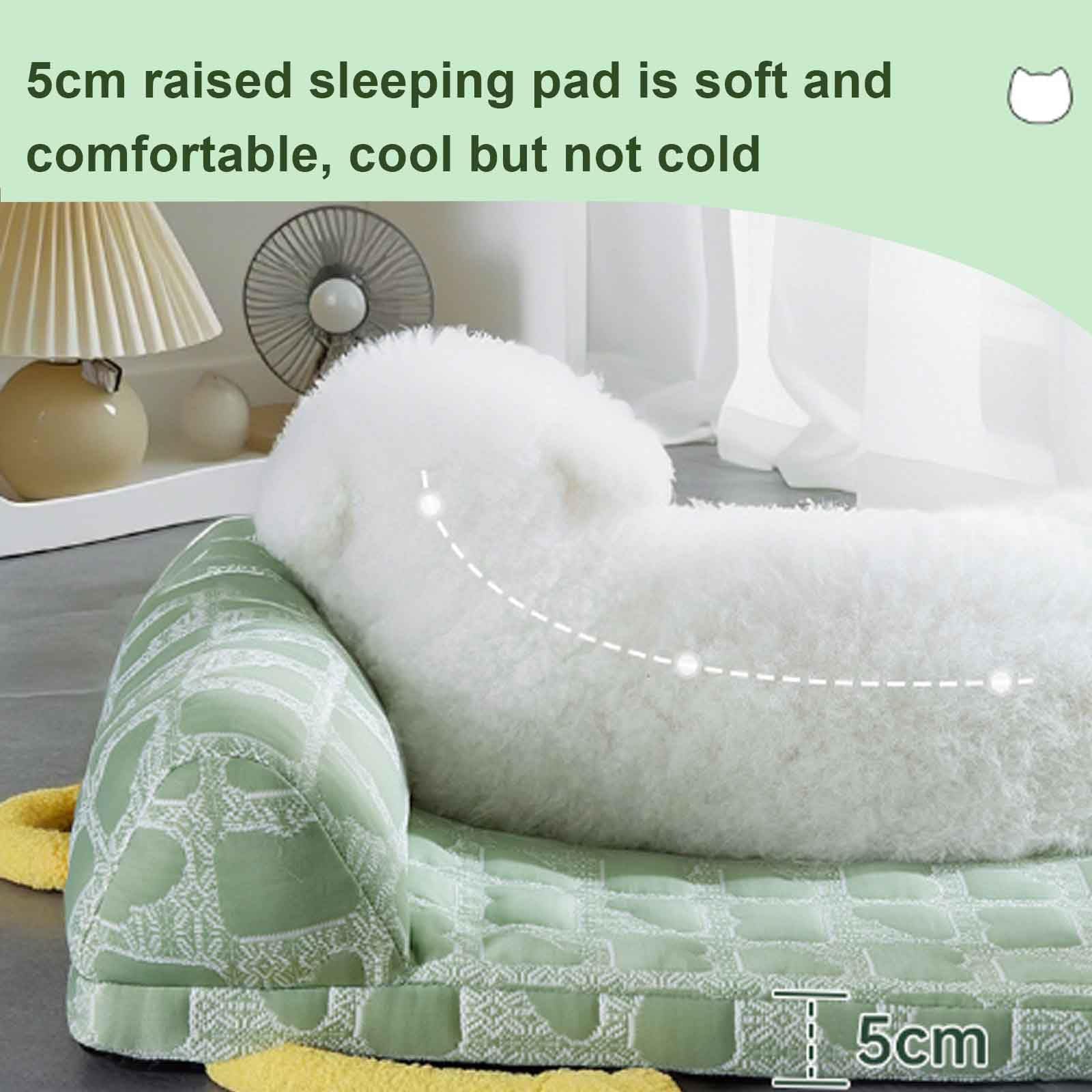 Esterilla De Refrigeración para Perros, Cama Perro Verano, Cojín para Perros, Camas Antideslizantes para Perros con Funda Extraíble Lavable,Azul,XL
