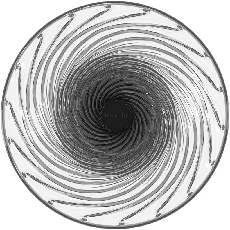 Miniatura 4 de Brewista Tornado Duo - Gotero de café para verter sobre vidrio, doble pared, uso con filtros de café #1 (2-4 tazas)