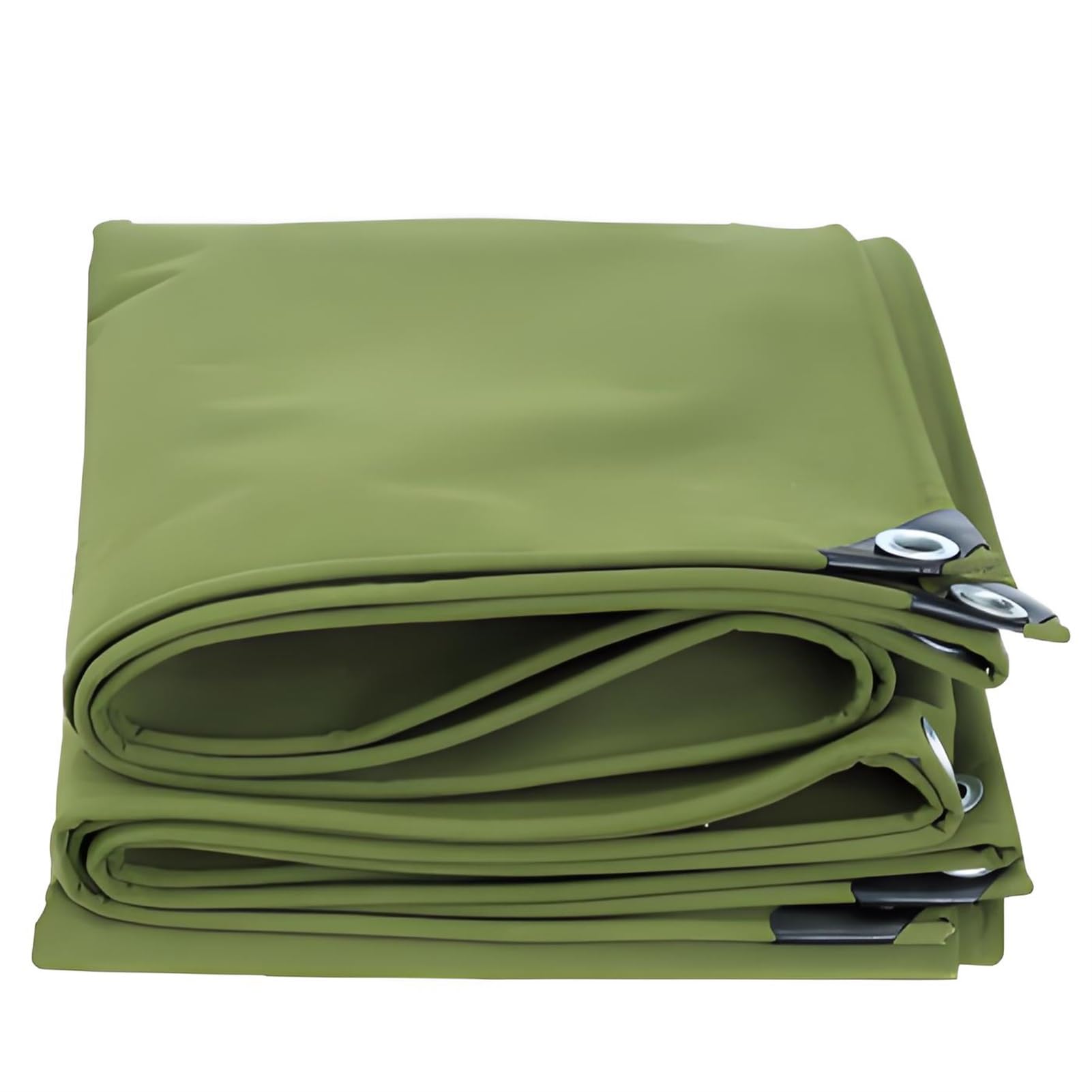 Green Canvas Tarp Cover 1x1m 1x1.2m 1x1.5m Heavy Duty Waterproof Tarpaulin for Swimming Pools, Picnic Groundsheet, Thicken, Durable(1.5x2m)