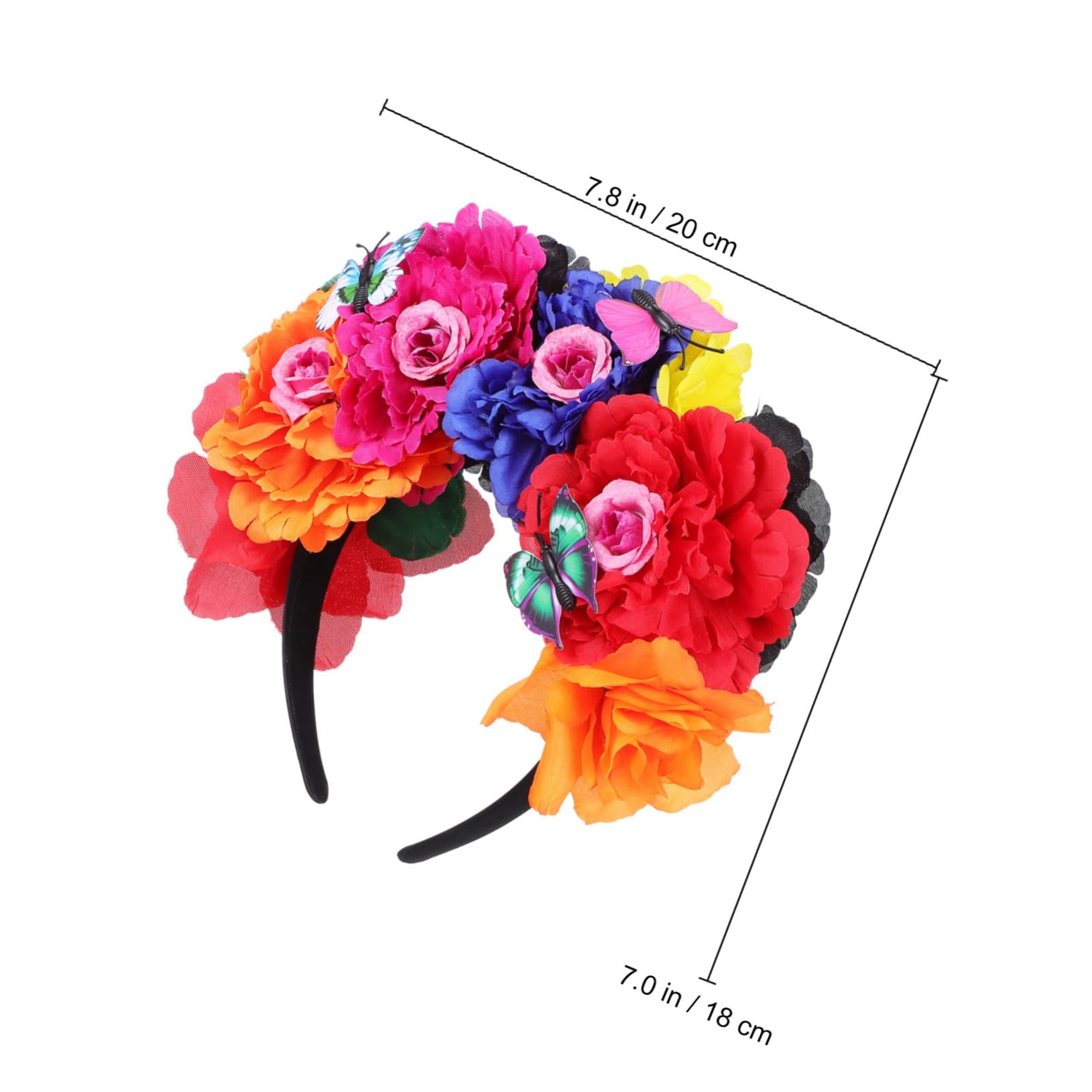 Couronne de Fleurs Bandeau Cheveux Chic Fête Halloween Mariage