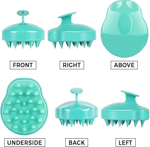 Miniatura 2 de RELAXO - Cepillo masajeador de champú para todo tipo de cabello, masajeador de cuero cabelludo de ducha para hombres y mujeres, ayuda a promover el
