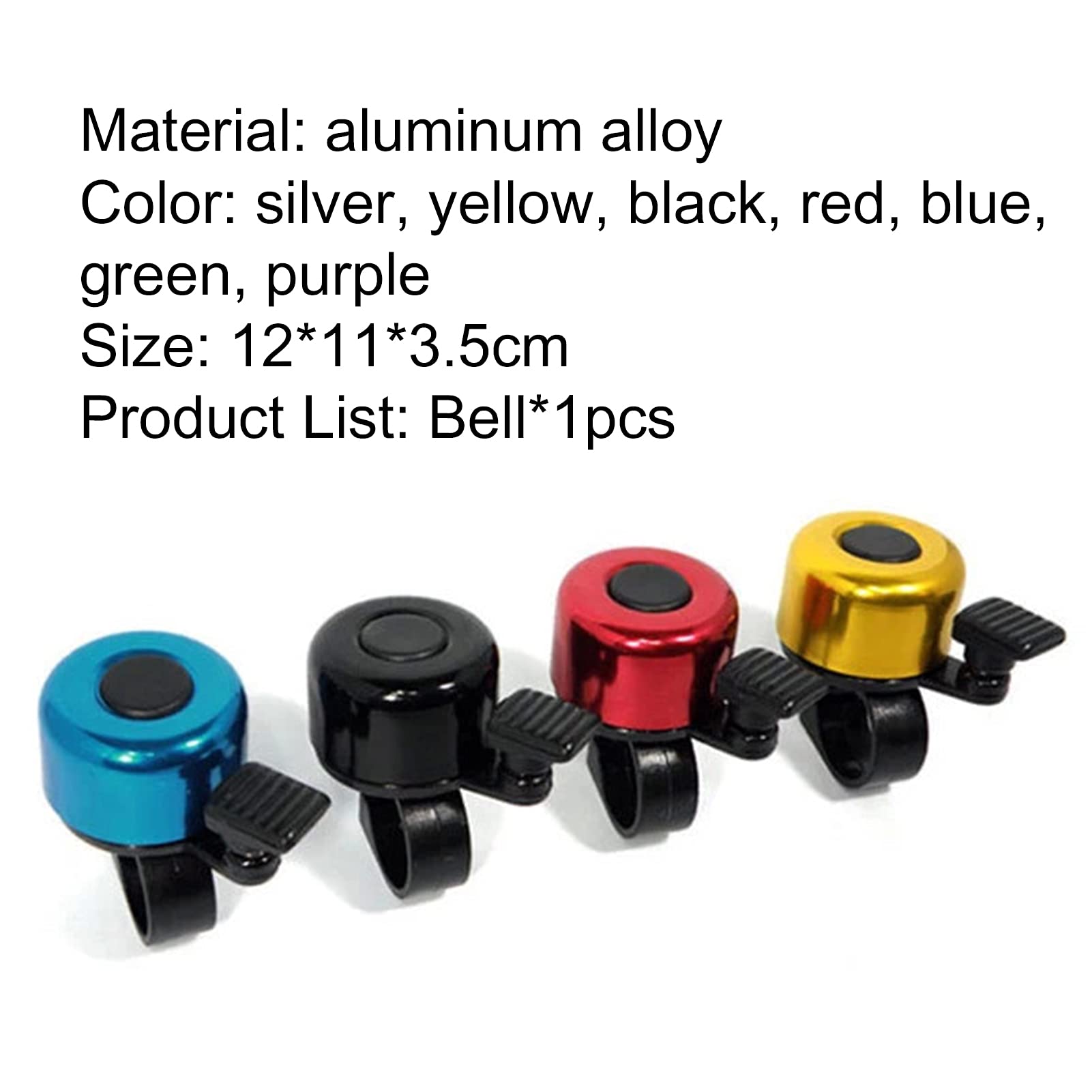 Sonnette de vélo en Aluminium, sonnettes de vélo for Adultes et Enfants, sonnettes de vélo for Guidon, Accessoires de vélo de Route et de Montagne(Color:Svart Sonnette de vélo en Aluminium, sonnettes de vélo for Adultes et Enfants, sonnettes de vélo for Guidon, Accessoires de vélo de Route et de Montagne(Color:Svart