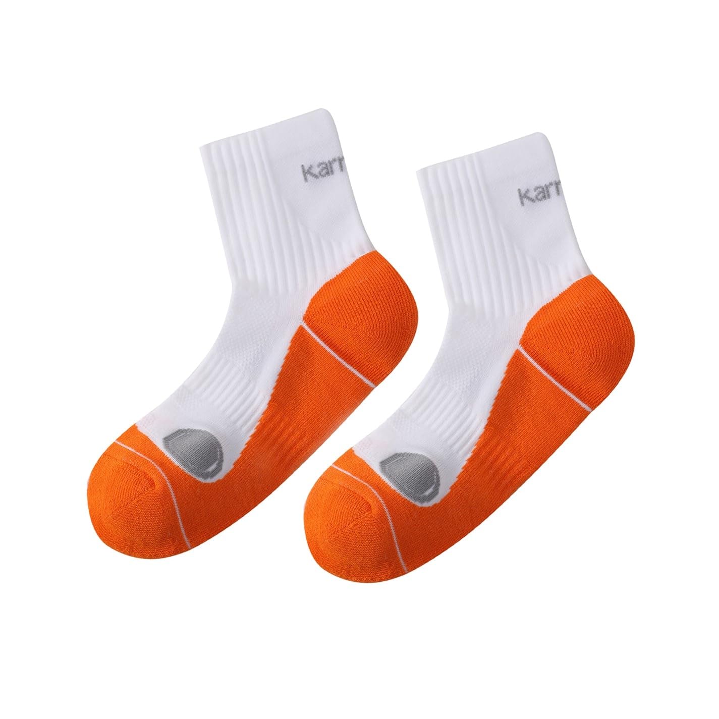 Karrimor Mens Dri Skin 2 Pack Running Socks Training Sports Orange/Grey 7-11