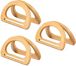 6 peças de alças de bolsa em forma de D, alças de substituição, alça decorativa para bolsas artesanais faça você mesmo, bolsas, canudos, bolsas de praia, bolsas de lona