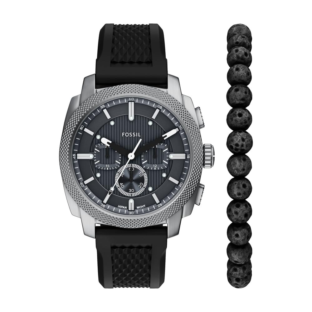 Fossil Machine FS6145SET męski zegarek ze stali nierdzewnej, 42 mm