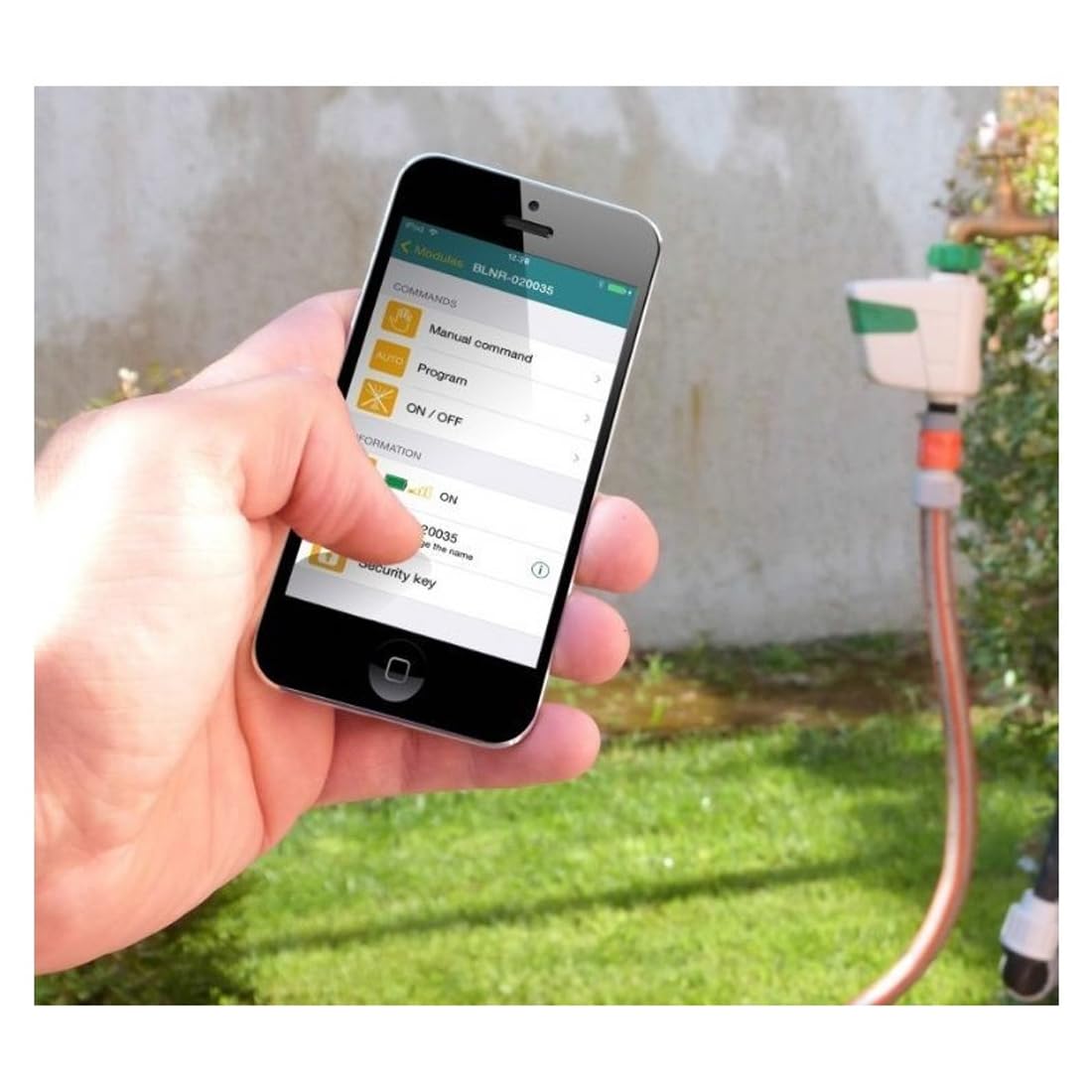 GNCGarden Programmatore di irrigazione rubinetto BL-NR controllato tramite Bluetooth Solem - programmatore di rubinetto a 1 via controllato da smartphone/tablet | App gratuita SolemWF | Connettività