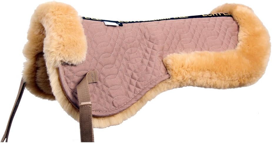 Merauno Sheepskin Half Pad Lamb Skin Half Pad Fully Lined Saddle Pad Horse Half Pad Camel