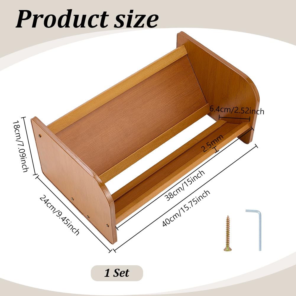 Soporte para CD, estante de almacenamiento de DVD de 15.8 x 9.5 x 7 pulgadas y organizador de discos de juego, exhibición de escritorio perfecta para películas, videojuegos, coleccionables, libros y