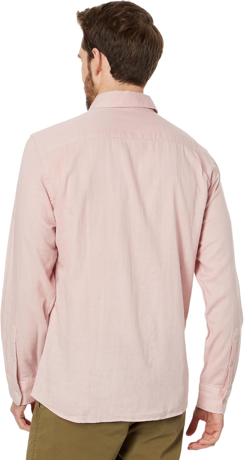 Faherty Mens Sunwashed Chambray Shirt - Image 2