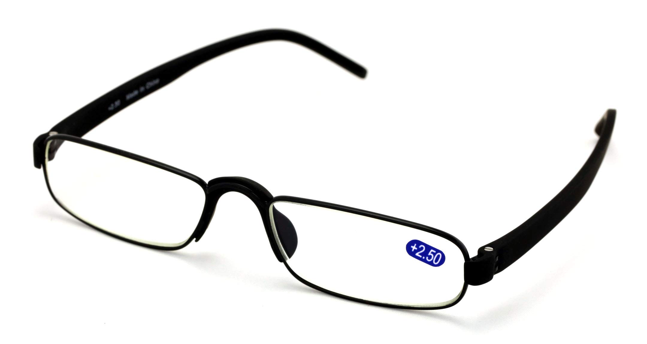 Lightweight Computer Reading Glasses - Anti-Blue AR Coating - Reduce fatigue, strain, & dry eye from digital gear. (Black, 3.00)