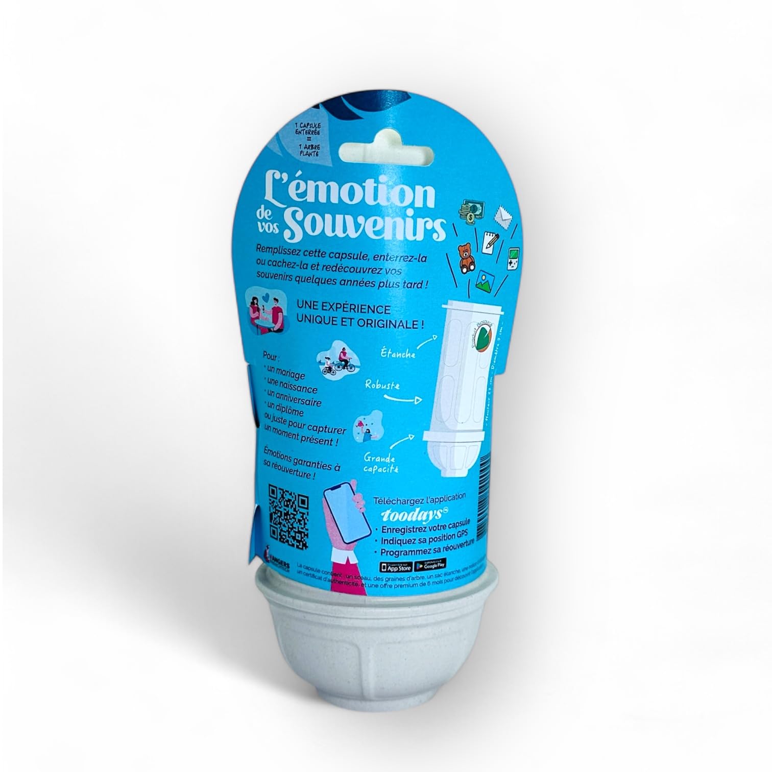 Kit Capsule temporelle – Activité Unique et Originale pour Conserver Les Souvenirs d'un Anniversaire, d'une Naissance, d'un Mariage, d'une fête, d'un EVJF, etc. – Fabrication française