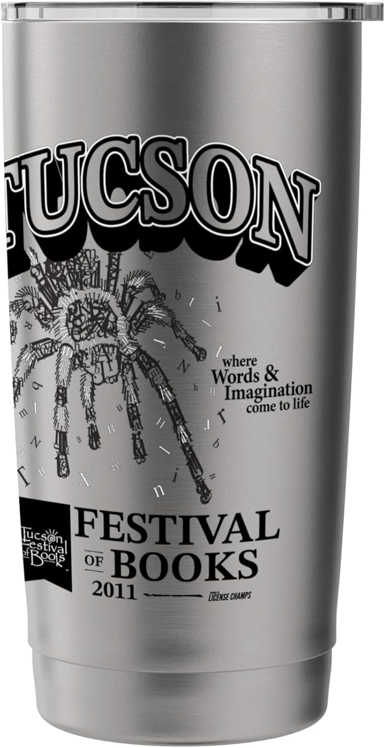 Tucson Festival of Books | TFOB 2011 | Tarantula Mascot Stainless Steel Insulated Tumbler