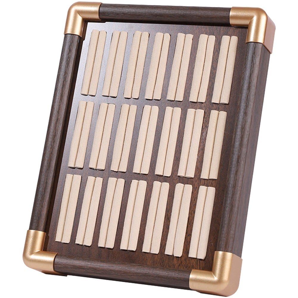 Plateau de rangement de bagues en bois amovible pour bijoux et boucles d'oreilles