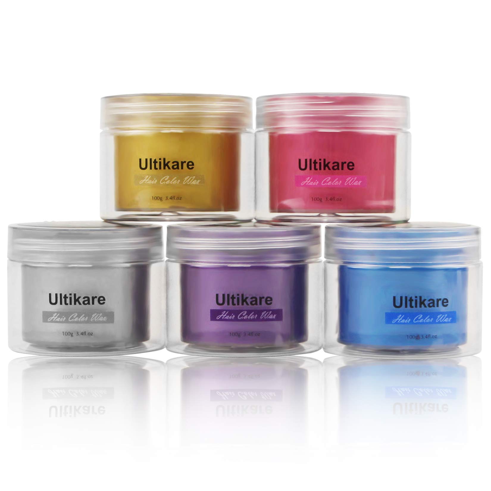 Color temporal para el cabello para niños, rosa, tinte de color de cera de cabello de  para cabello oscuro, gel de color instantáneo para peinado, crema de cera, pomada de barro, 3.4 onzas, 7