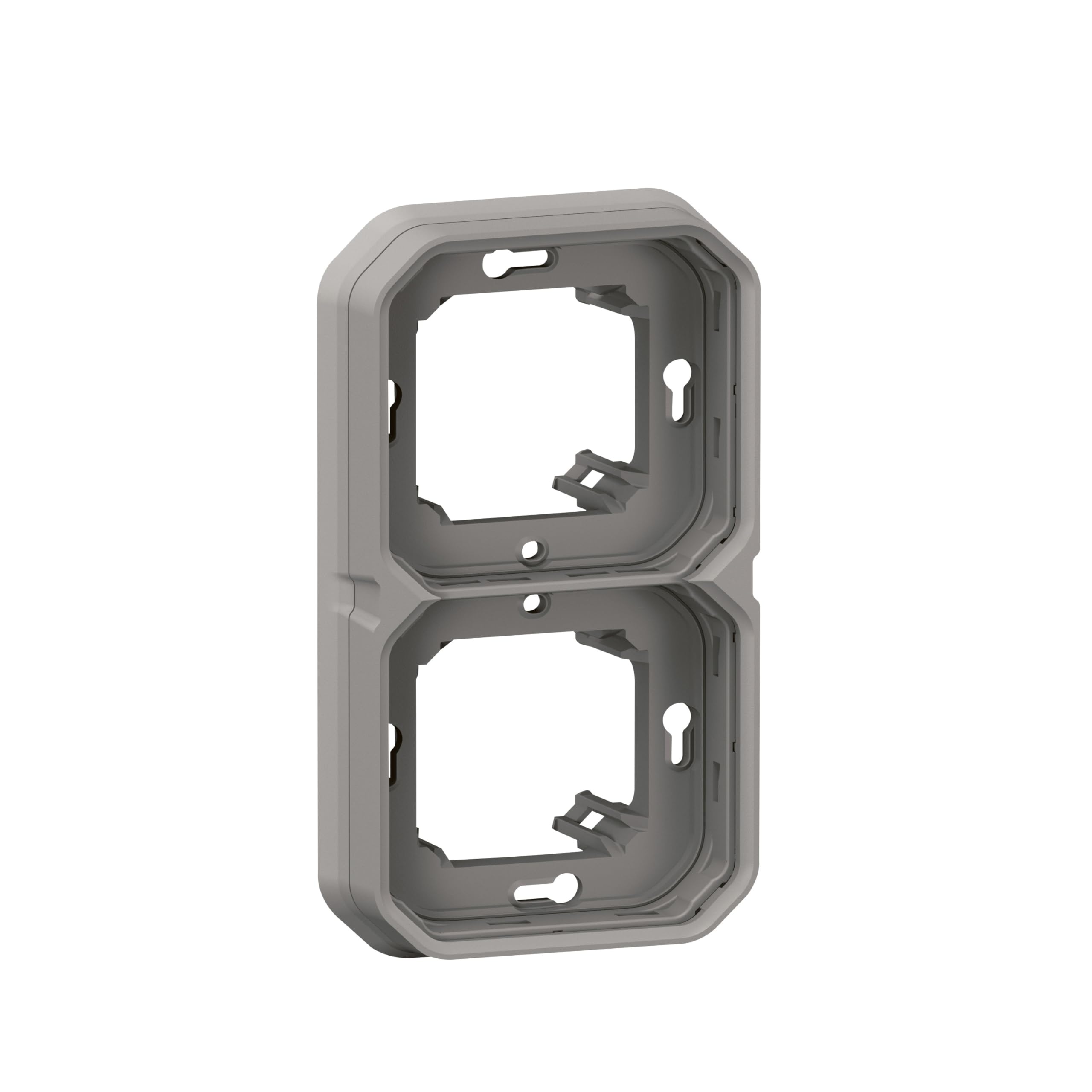 Legrand Plexo Plaque d'Encastrement 2 Postes Horizontal ou Vertical Gris 069683L