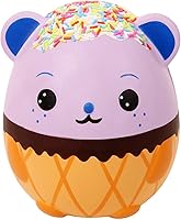 Vista 7 de Anboor Squishies Squishies Jumbo Panda Egg Creamy Candy Ice Cream Slow Rising Scented Kawaii Squishie Animal Toy para colección, 1 pieza (Galaxy)