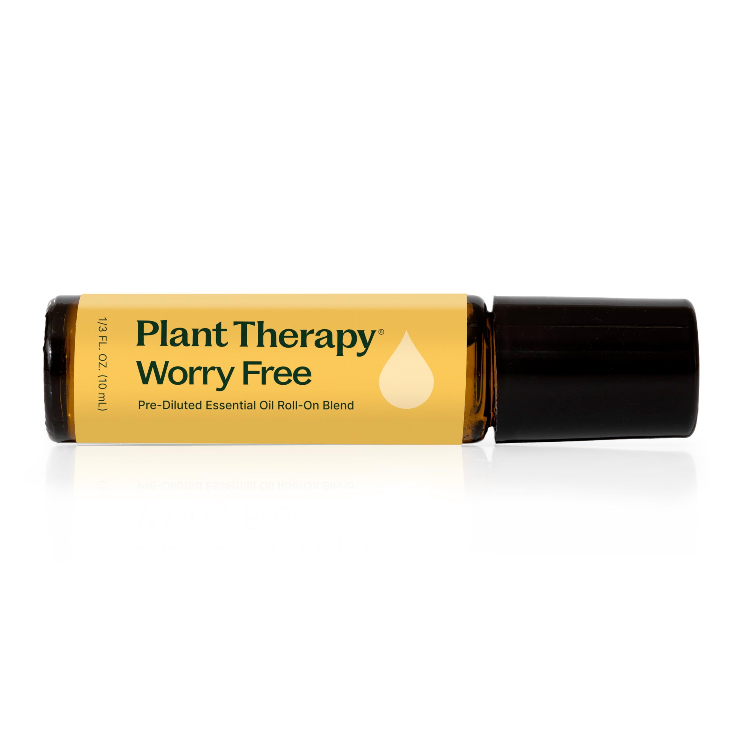Worry Free Essential Oil Blend Pre-Diluted Roll-On 10 mL (1/3 oz) 100% Pure, Natural Aromatherapy