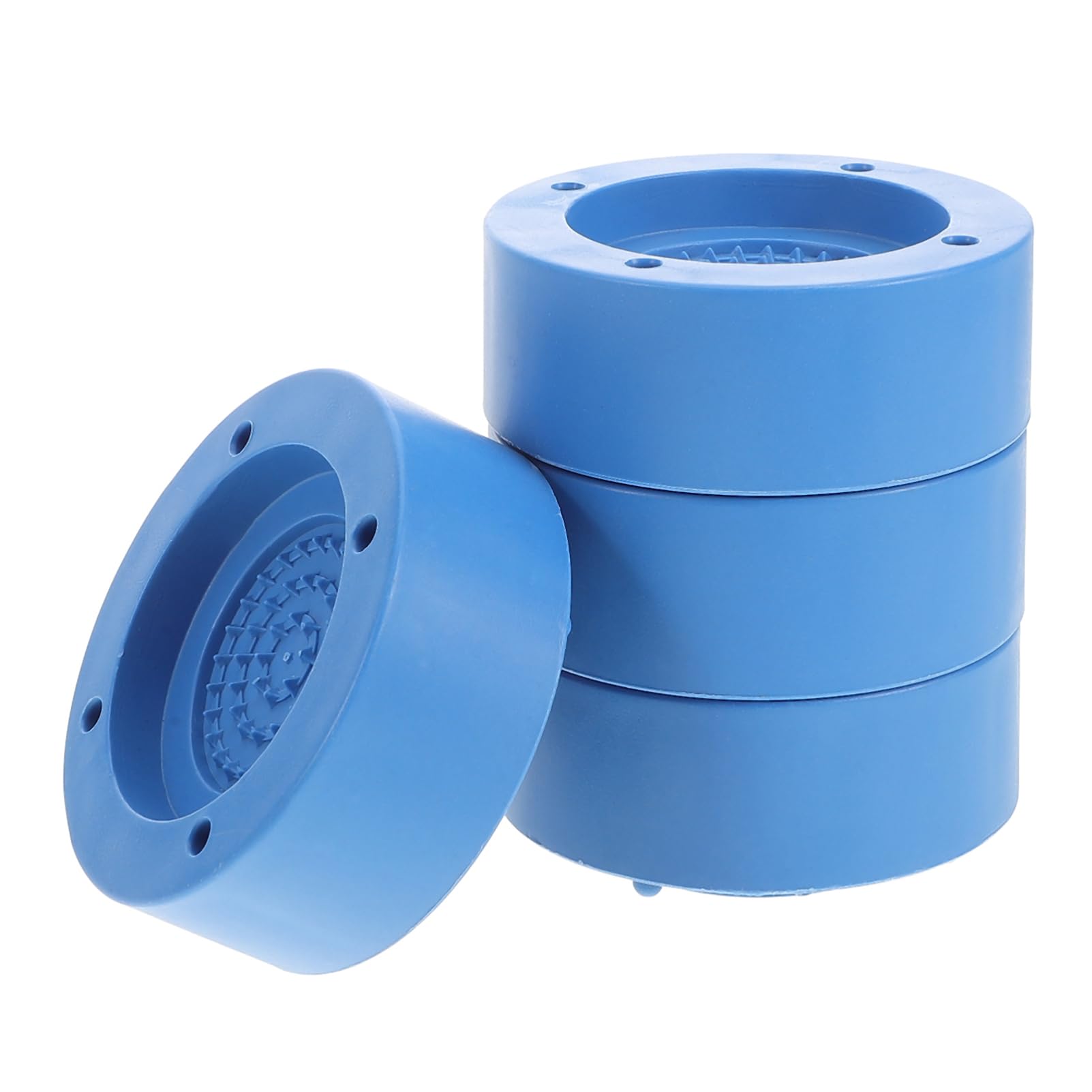 OSALADI Anti Vibration Pads 4pcs Adjustable Washing Machine Base Washer Anti Vibration Mats Rubber Vibration Pad Washing Machine Pads for Washing Machines Dryers Blue