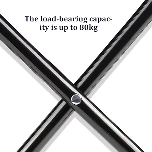 Miniatura 7 de Silla plegable portátil con bolsillo lateral, taburete de tela Oxford con marco de acero fuerte para viajes al aire libre pesca