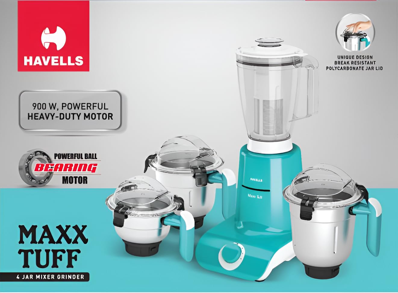 Havells Maxx TUFF Mixer Grinder - Powerful & Durable -2 Havells Maxx TUFF Mixer Grinder - Powerful & Durable -2