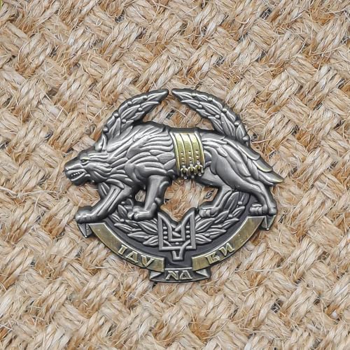 Image of Ukraine Special Operations Forces Enamel Pin - Cooperation Series | Premium Enamel Pin - Statement Lapel Pin - Plated Badge for Clothing, Bags, Hats, Jackets, and Lanyards