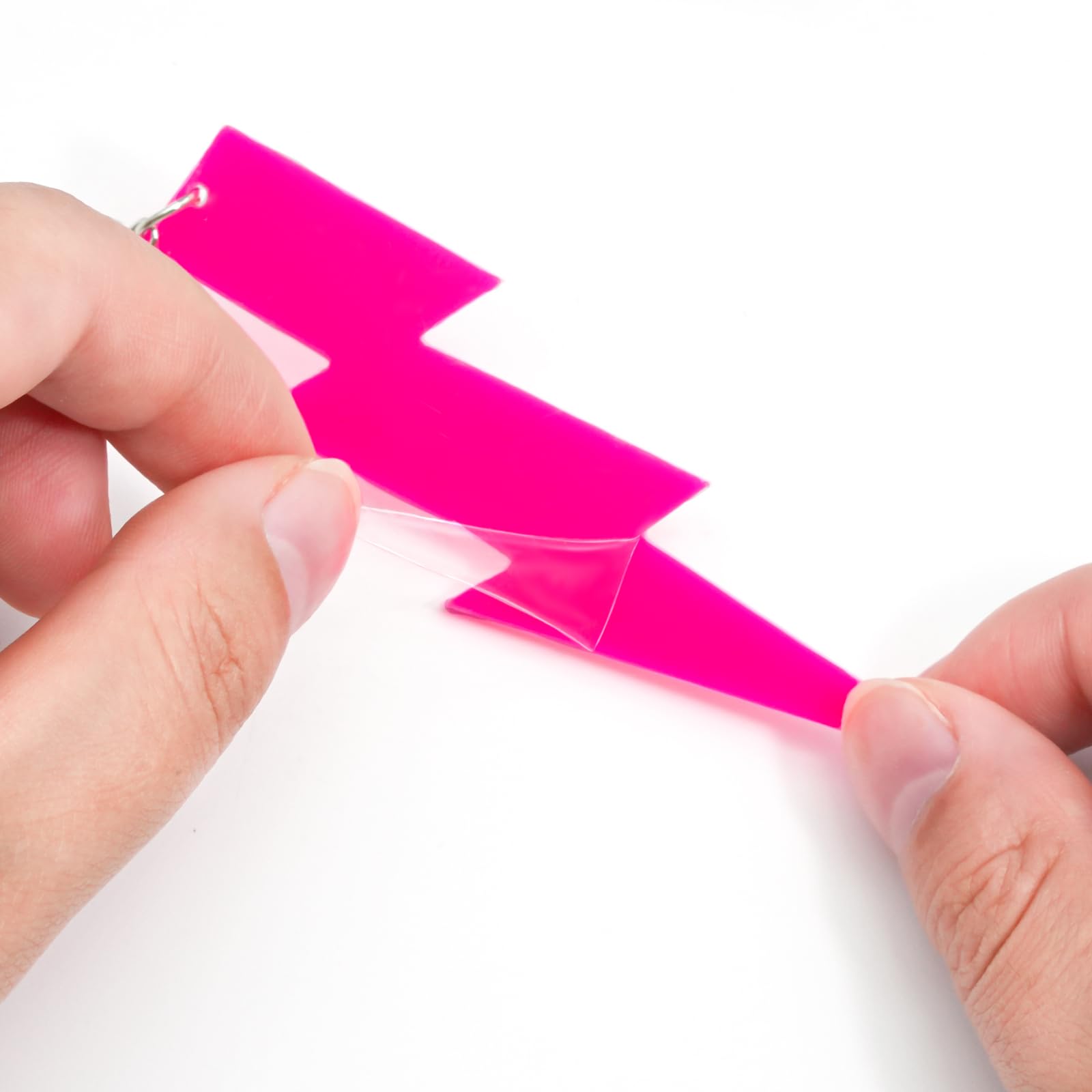 Rose Red 80s Neon Accessories Set - Lace Headband, Fishnet Gloves, Neon Earrings, Necklace & Bracelet for 80's Outfit & Glow Party