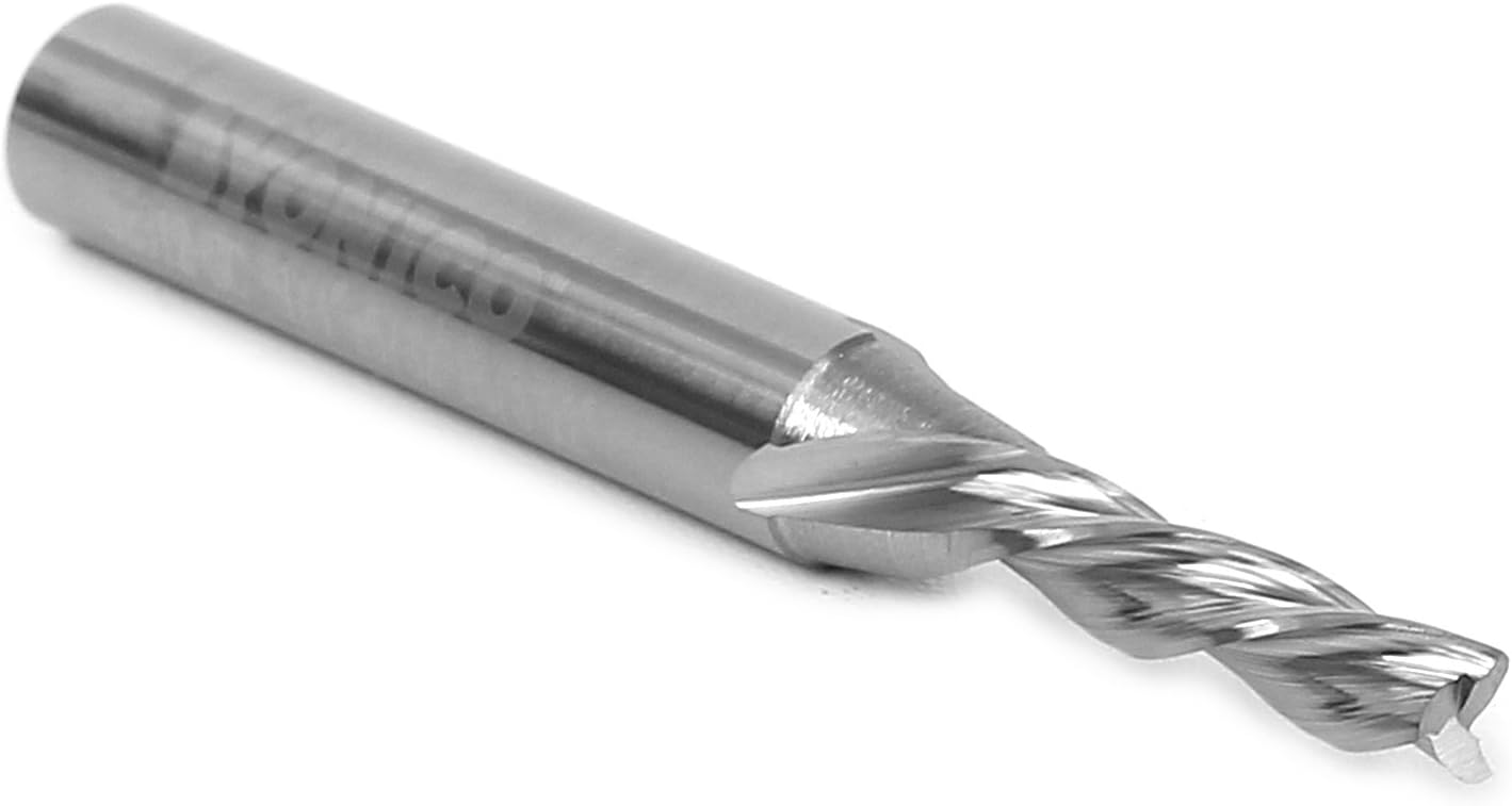 YONICO Downcut Router Bits Spiral 3 Flute Solid Carbide CNC End Mill 5/32-Inch Dia. 1/4-Inch Shank 32312-SC