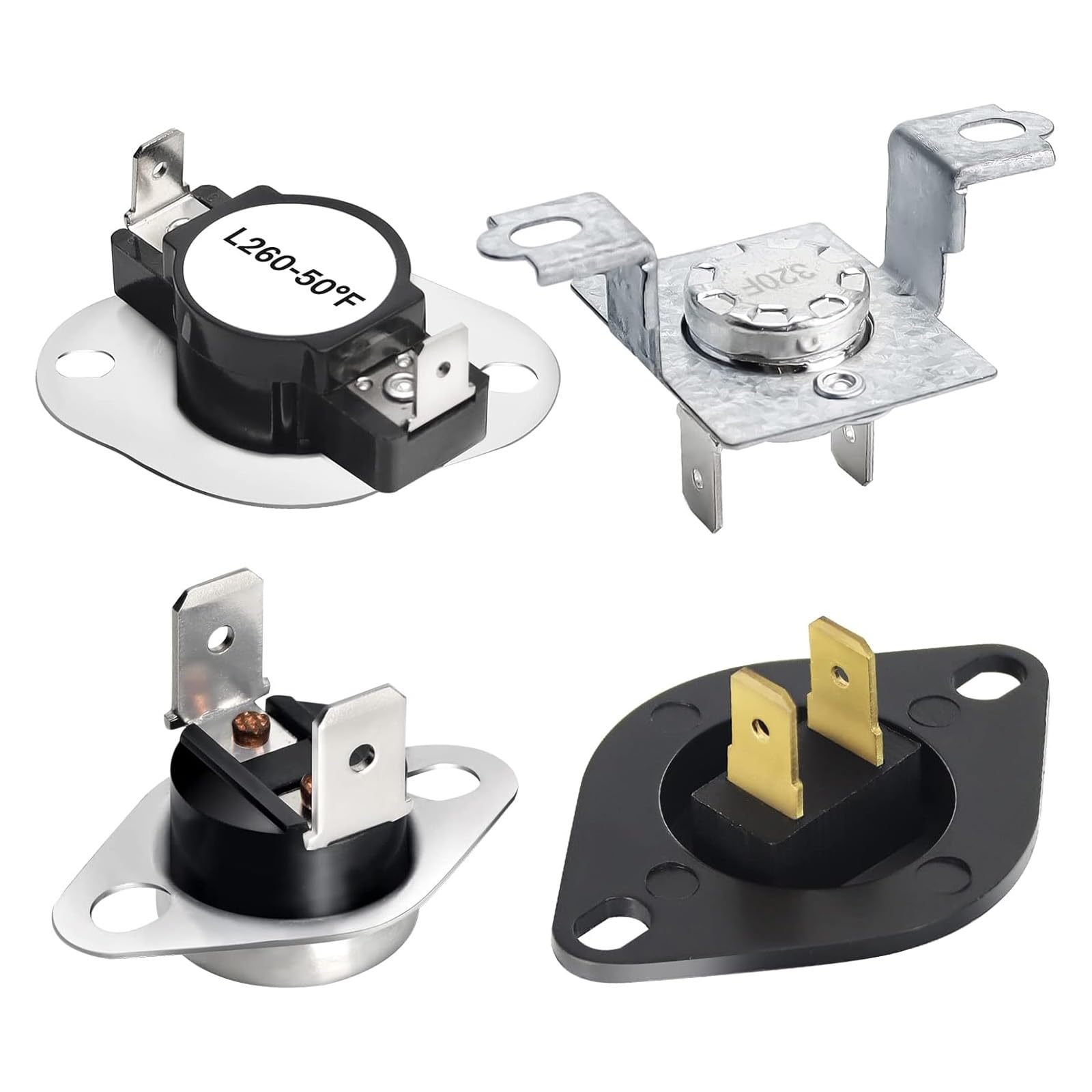 Greabuy Precisions Dryer Thermostat for Dryers Ensures Precises Temperature Control Prevents Overheating and Saves Energy Dryer Thermal Blend Set