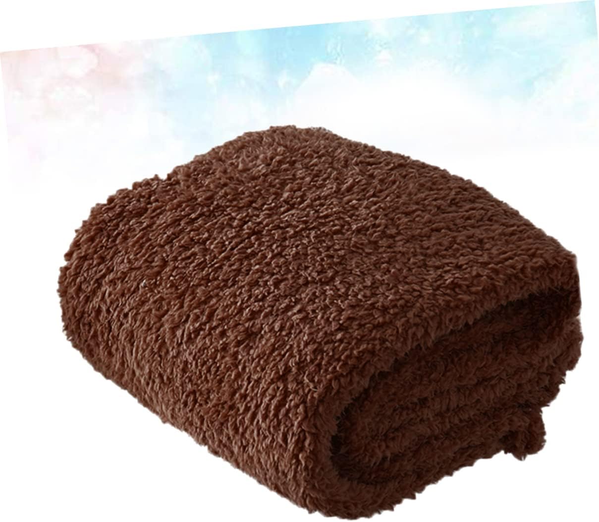 Abaodam Comfortable Plush Pet Sleep Mat for Dogs and Cats Lightweight Coffee Blanket Cushion for Use and Home Floor