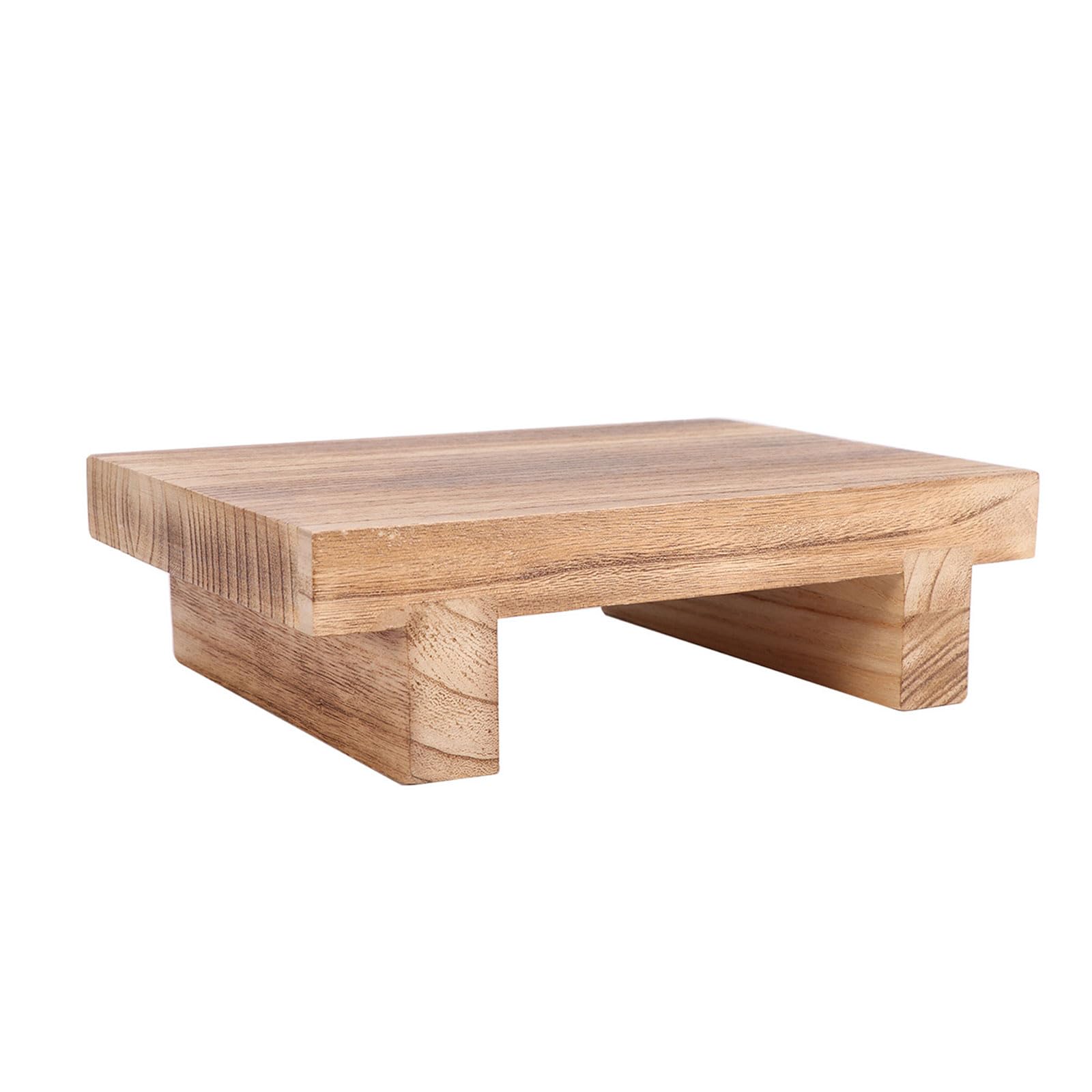 Portable Wood Step Stool Multifunctional Bedside Bathroom & Kitchen Stool with 400 Load Capacity Wood Foot