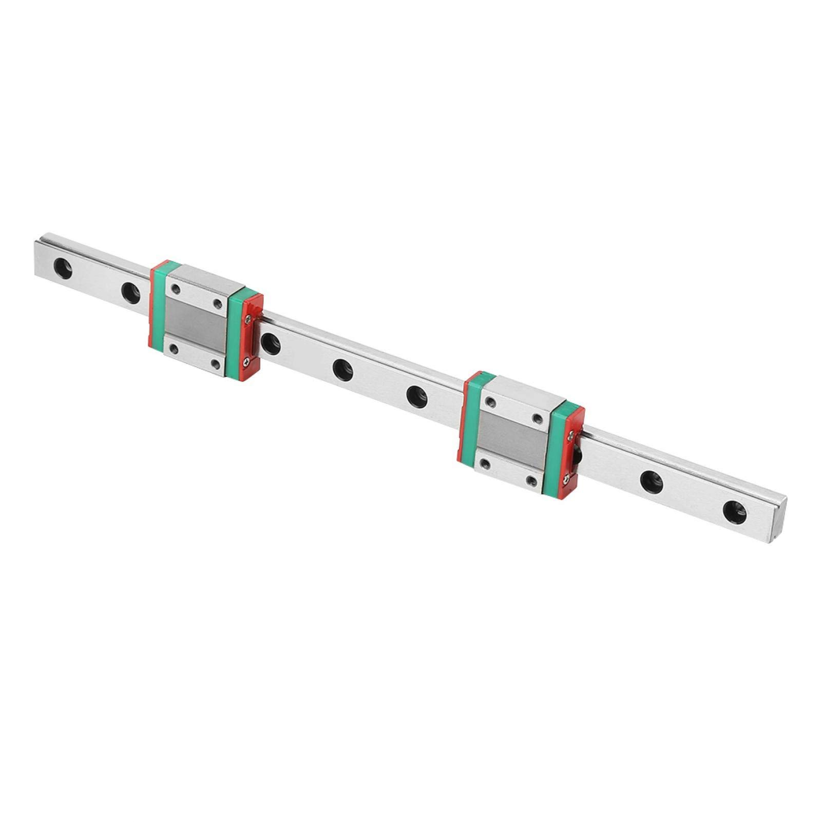 Rail de mouvement linéaire 250mm MGN12 Rail de guidage linéaire miniature Rail de guidage 12mm largeur + 2 pièces MGN12B blocs de glissière