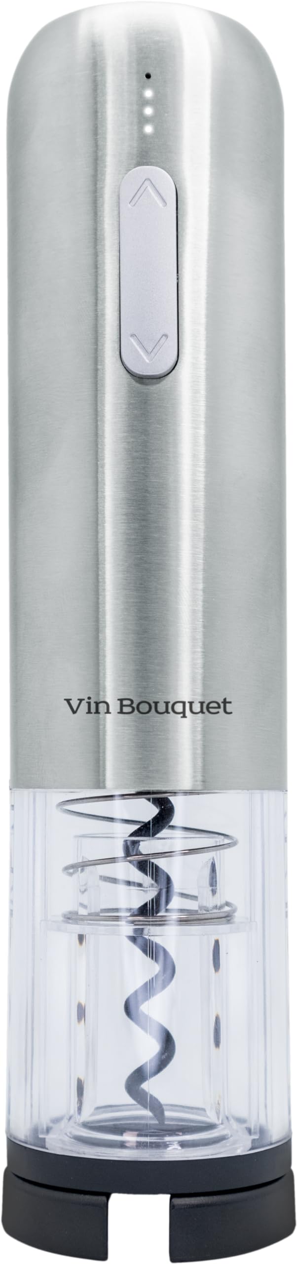 Tire-bouchon électrique compact avec indicateur de batterie et décapsuleur inclus