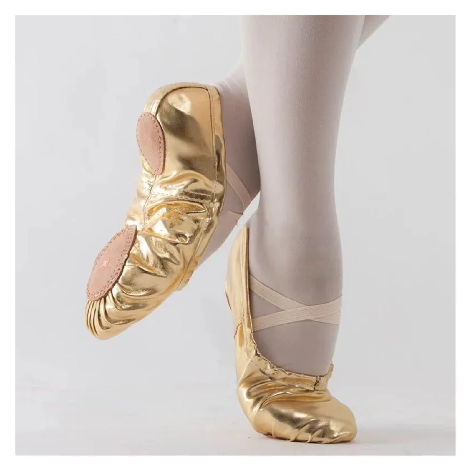 Zapatillas Ballet Niña Zapatillas de Ballet for niñas, Doradas y Plateadas, con Suela Suave, for Practicar Ballet, for Mujer