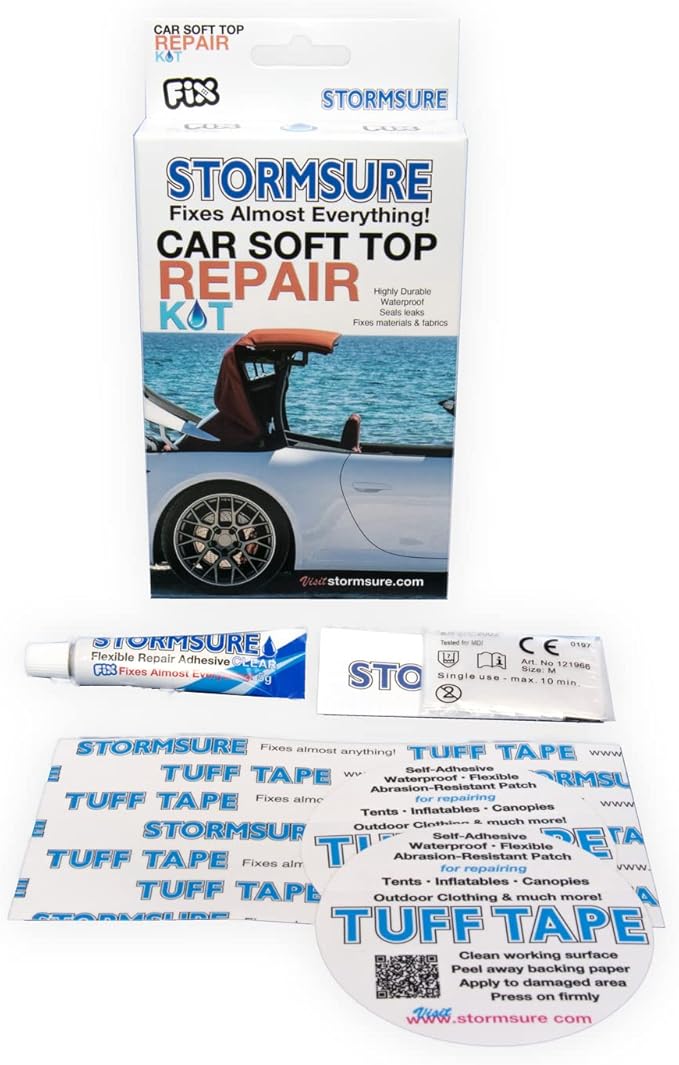 Stormsure Car Soft Top Roof & Convertible Repair Kit Amazon.co.uk