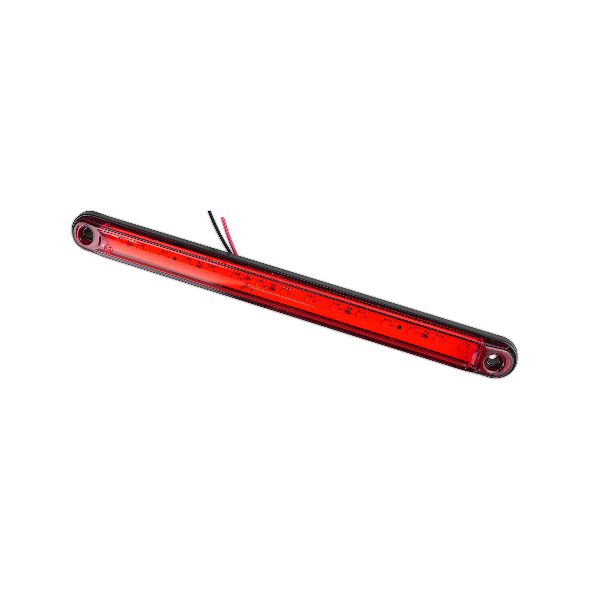 Generisch 10 luci di posizione laterali, 15 SMD LED rosso, 12 V, 24 V, adatte per rimorchi, camion, auto