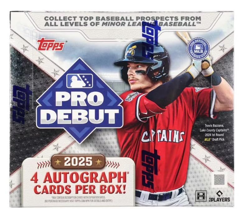 Amazon.com: 2025 Topps Pro Debut Baseball Sealed Hobby Box (4
