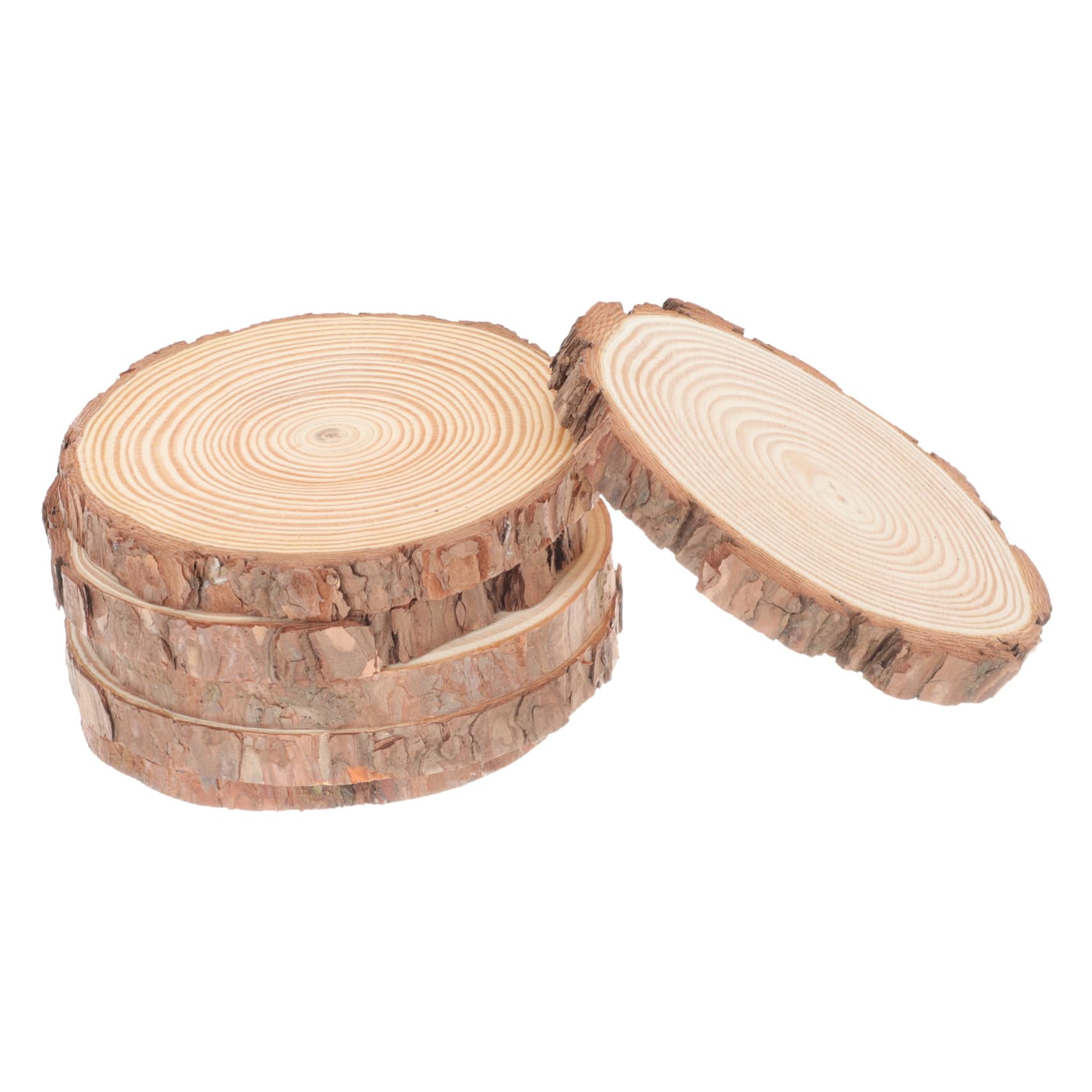 Uonlytech 5 Series Rodajas De Madera Natural Sin Acabado Para Manualidades Discos De Madera Redondos De Creatividad Decoración Y Proyectos De Bricolaje 6 Piezas X 5