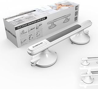 LORESJOY Shower Handles for Elderly Suction, Grab Bars for Bathtubs and Showers, Suction Grab Bars for Shower, Shower Grab Bars for Seniors, Shower Bars Safety with Indicators, No Drilling Waterproof
