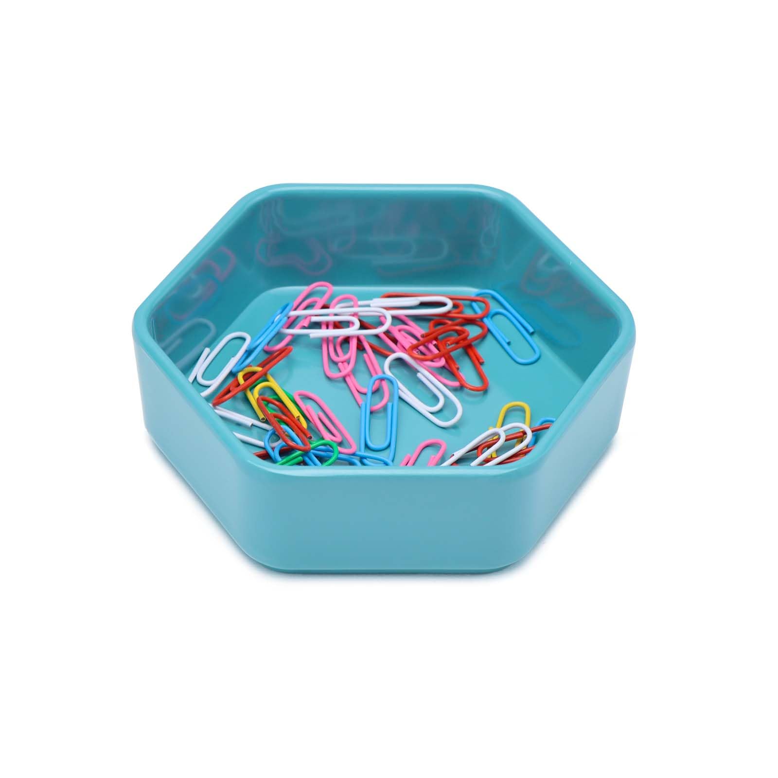 NatSumeBasics Blue Paper Clip Holder 30 Paper Clips Cute Paper Clip Dispenser Holder for Desk Organizer Home School Office Accessories Supplies (Blue)