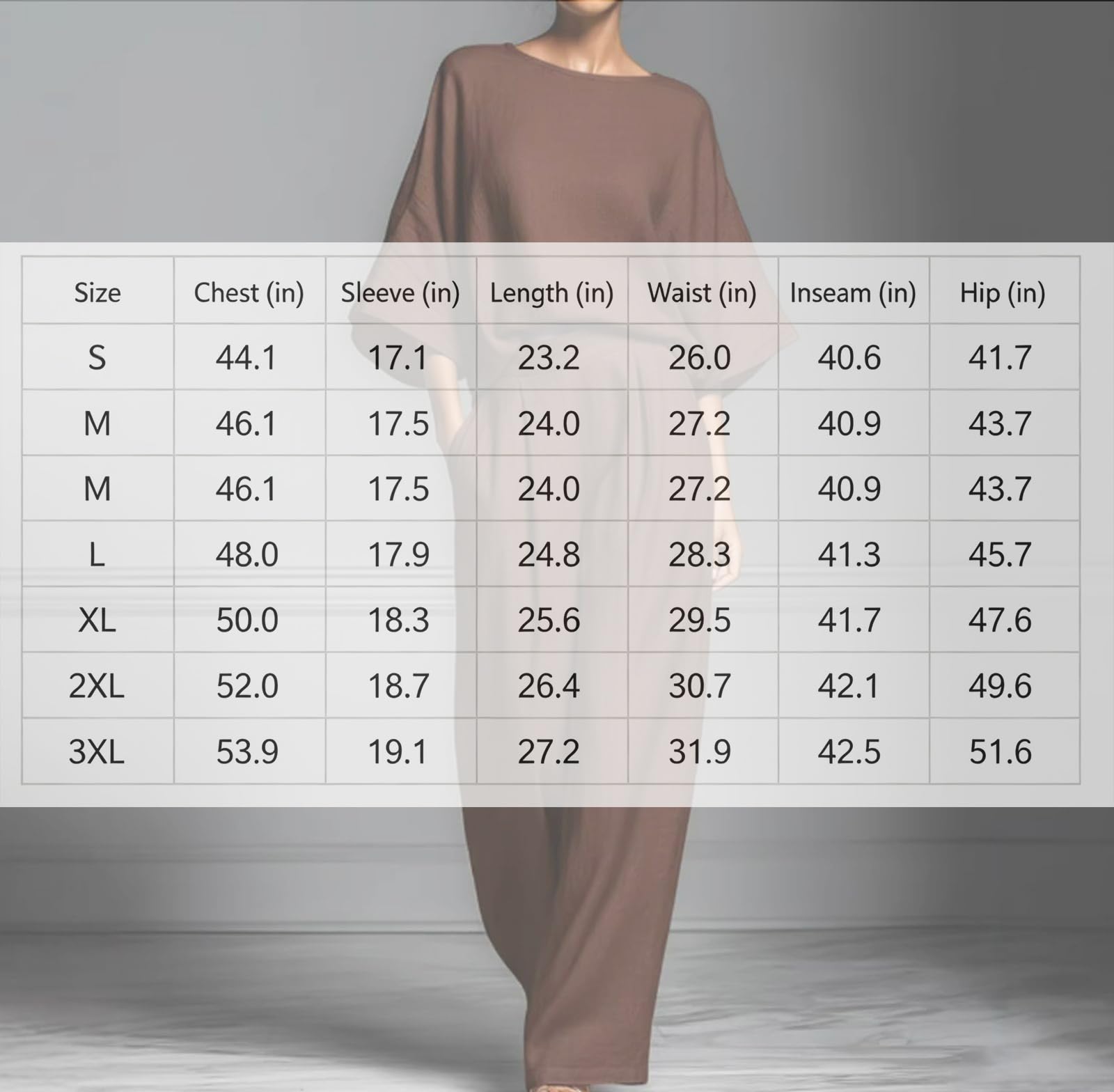 Generisch Women 's Summer Linen Set Solid Color Two Piece Loungewear mit Rundhalsausschnitt Flared Sleeve Top und Wide Leg Pants.