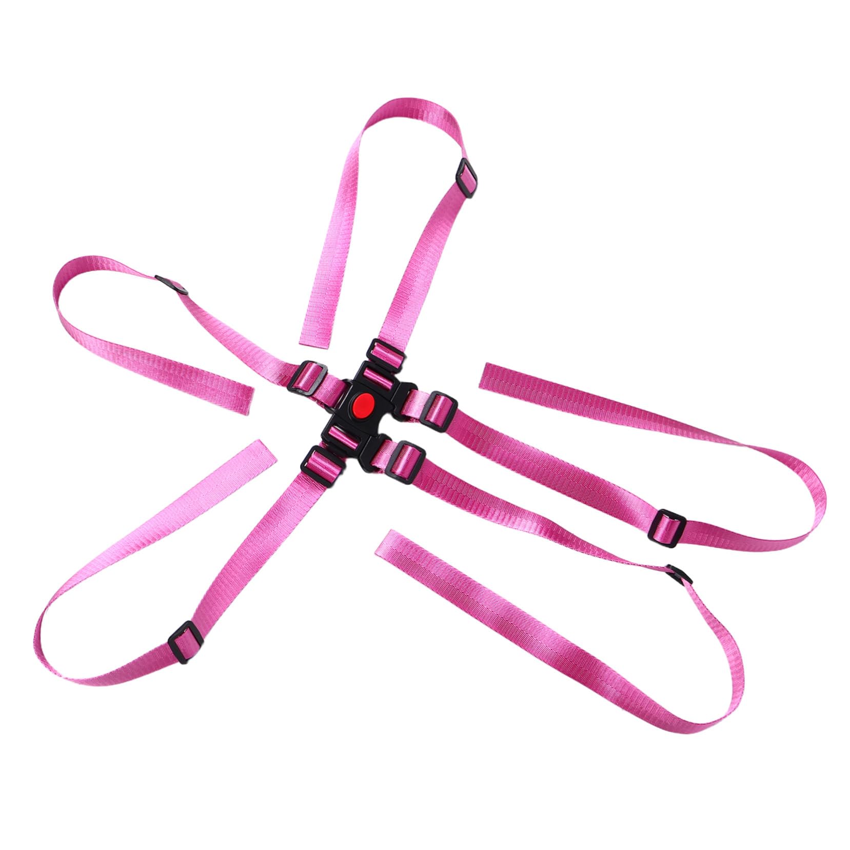 4 Piezas Point Adjustable High Chair Straps Replacement Seat Harness Belt For Stroller And Chair With Quick Release Function