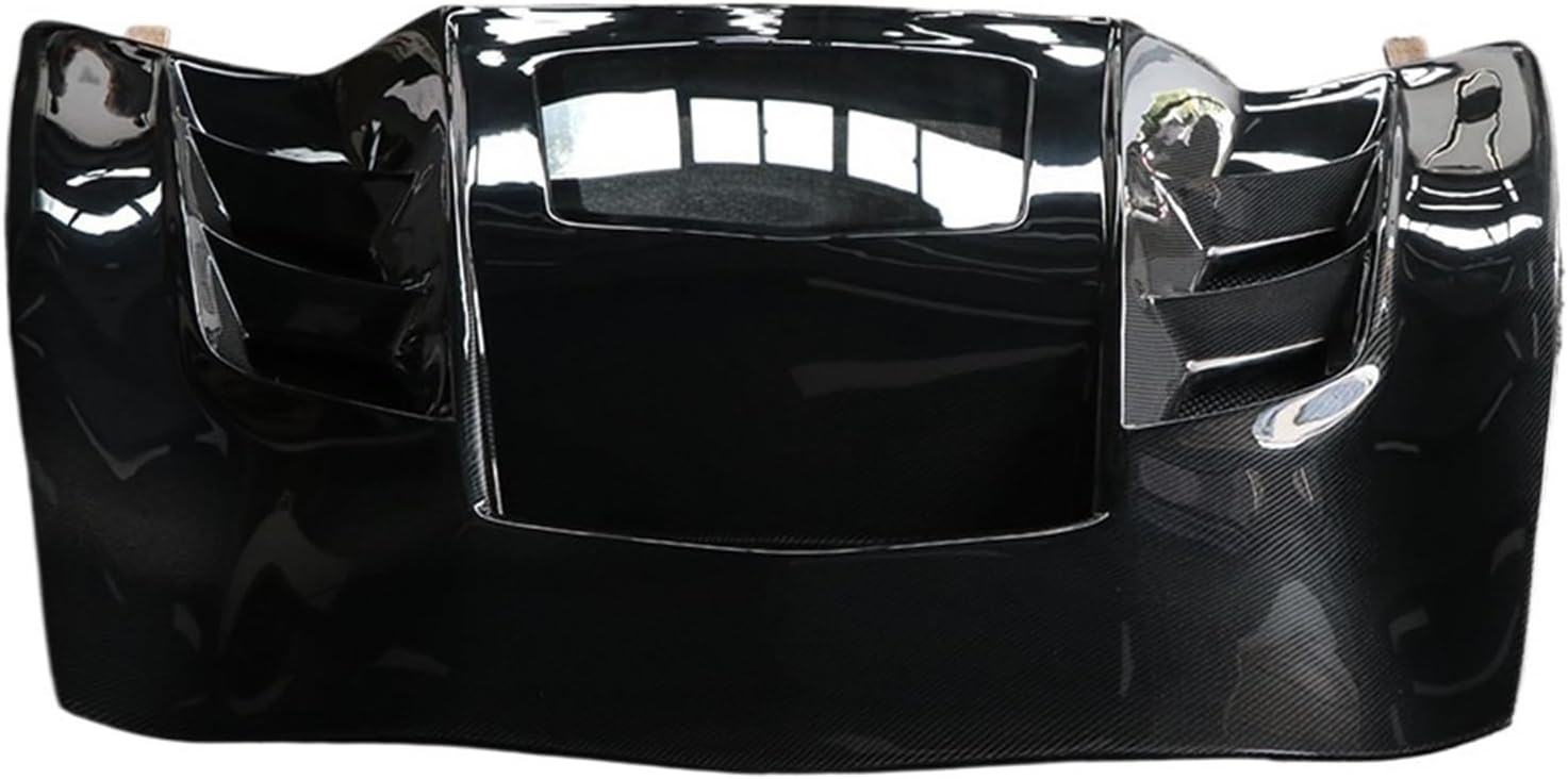 Carbon Fiber Engine Hood Bonnet Cover Front Bumper Compatible for Corvette C6 C7 2014-2019