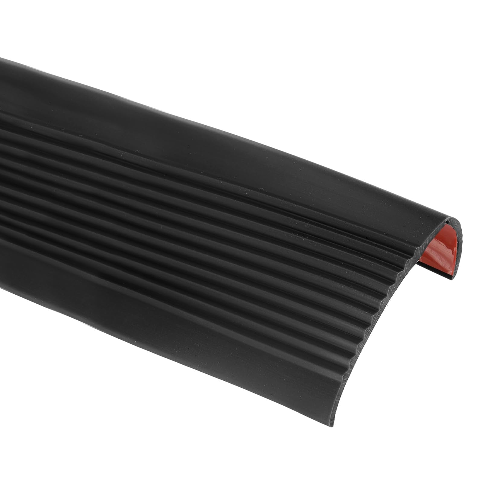 Nariz de escalera de vinilo uxcell negro autoadhesivo de 6.5 pies impermeable