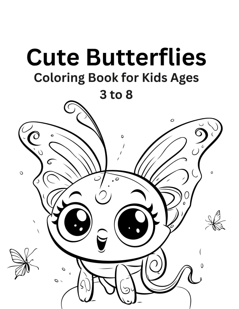 Cute Butterflies: Coloring Book