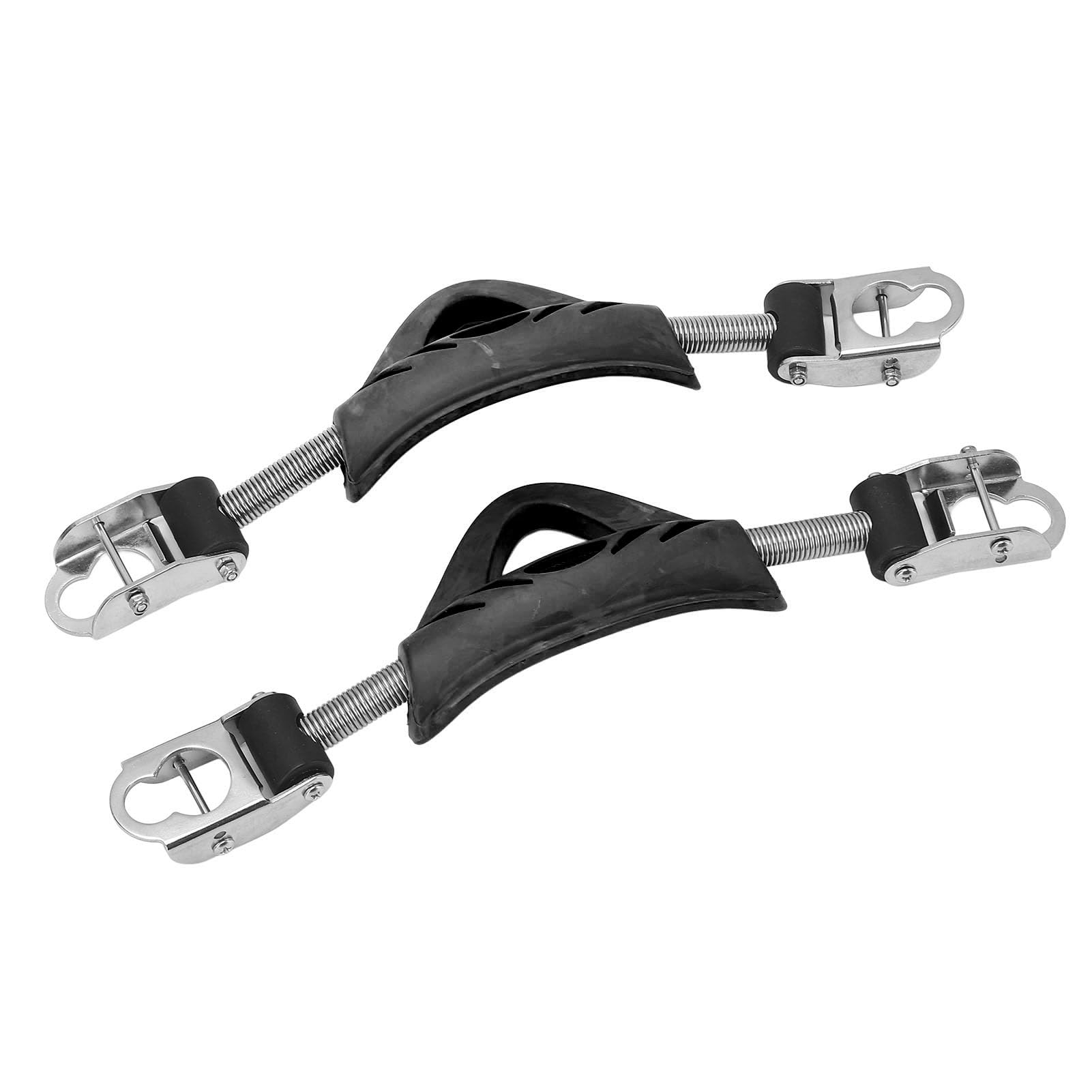 2 Correas de Resorte para Aletas de Buceo, Acero Inoxidable 316, Doble Uso, con Hebillas, para Jet Fin (OMS).